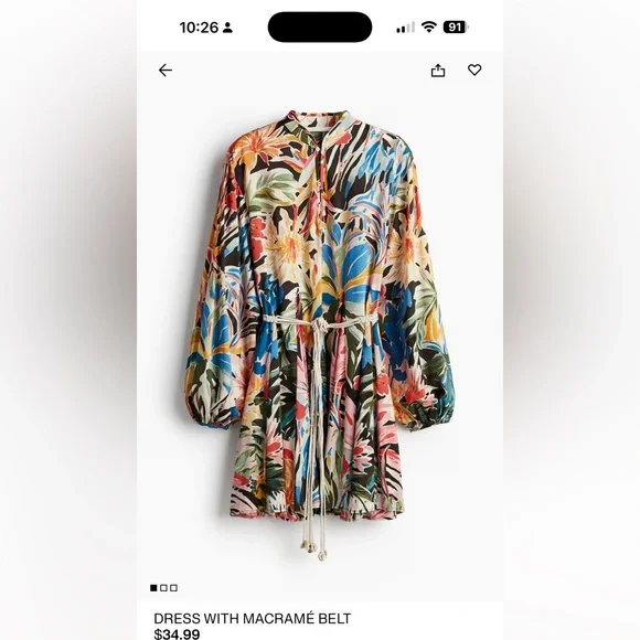 H&M Multicolor Floral Dress - Picture 1 of 12